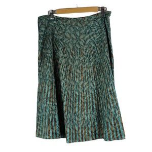 Liz and Co Aline Skirt Size 12 Fairycore Leaves Forest Nature